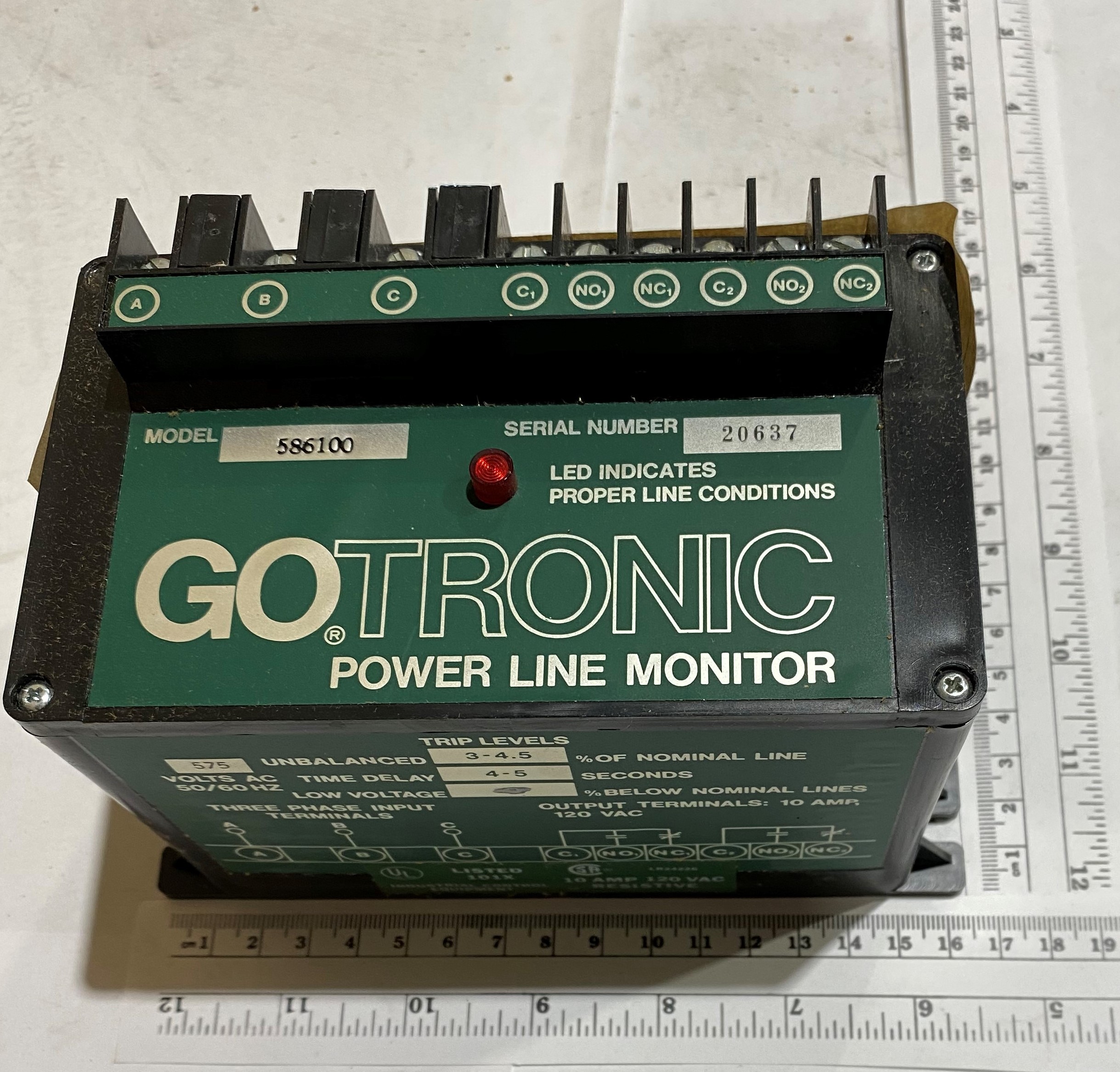Monitor, GOTRONIC Switch, 586100